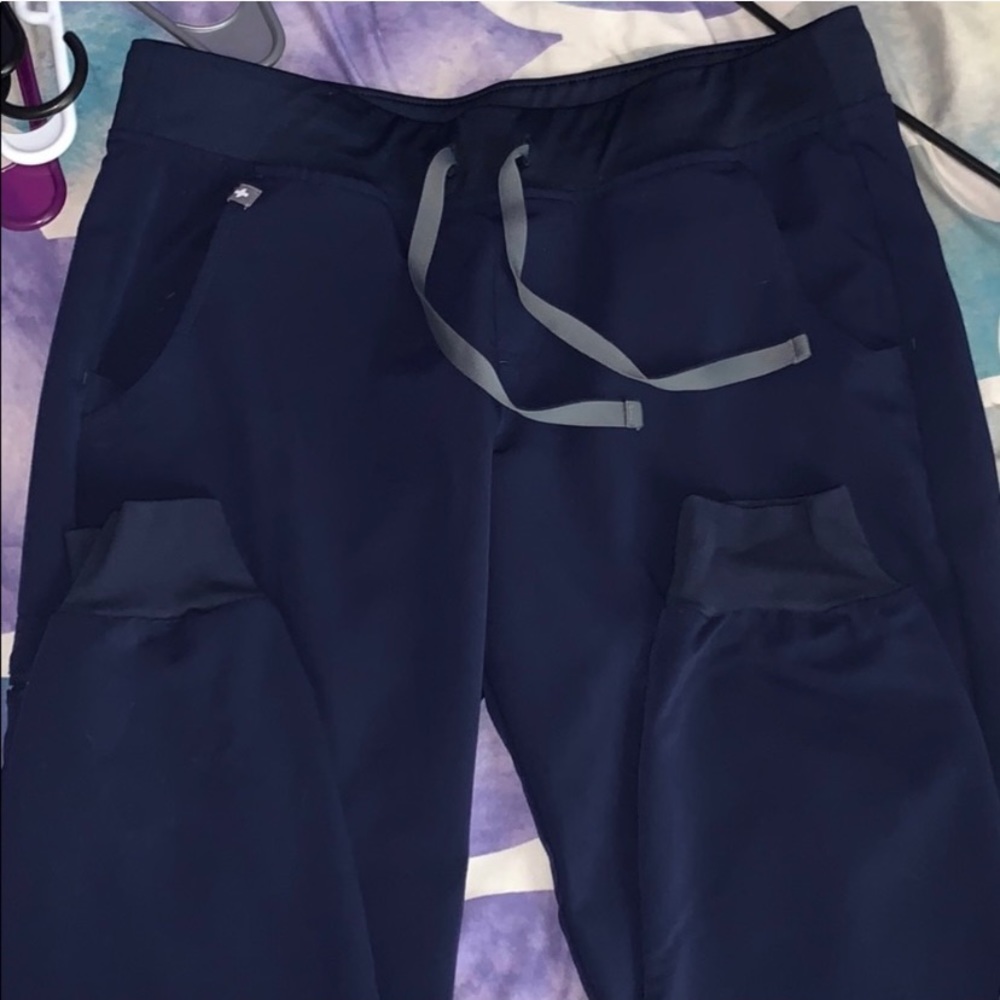 Figs-navy Zamora Jogger scrub pants